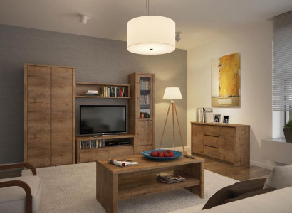 Living room furniture Set Design Living room Sideboard Wall shelf Chest of drawers Display case 5pcs.
